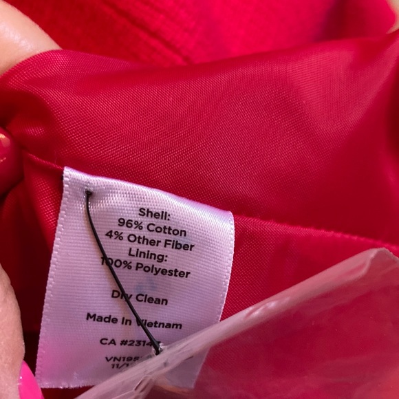 NWT Talbots Pink Coat Mid-Length Classic - Picture 6 of 7